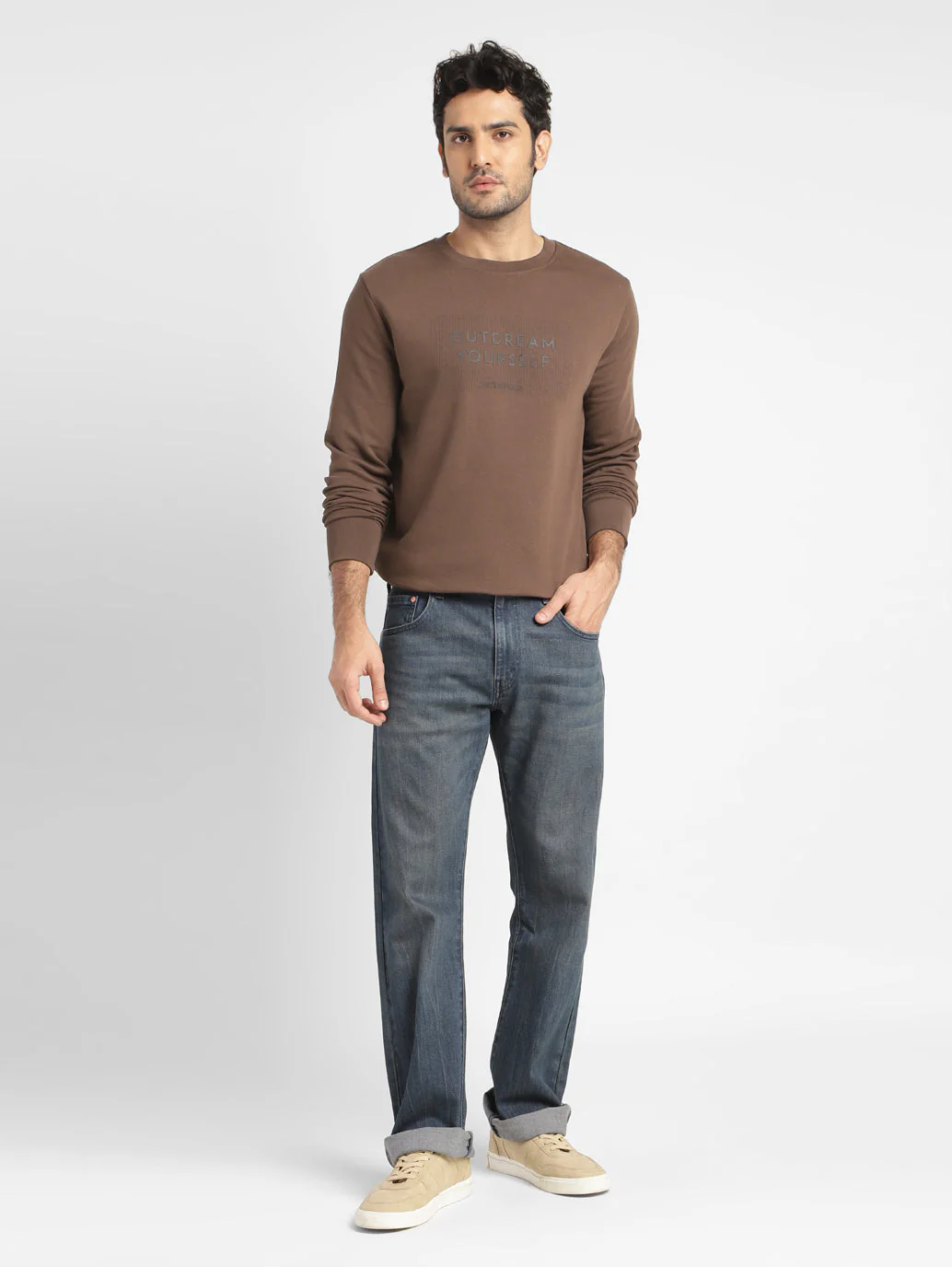 Men's Printed Crew Neck Sweatshirt - Image 2