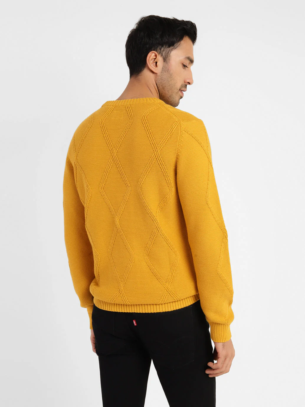 Men's Self Design Crew Neck Sweater - Image 3