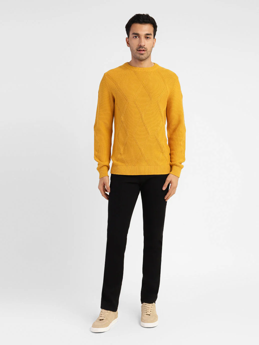 Men's Self Design Crew Neck Sweater - Image 6