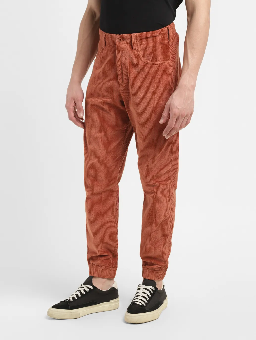 Men's Rust Regular Fit Joggers - Image 4
