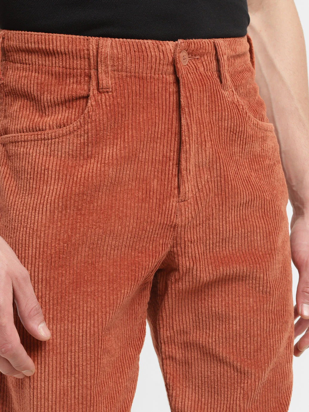 Men's Rust Regular Fit Joggers - Image 6