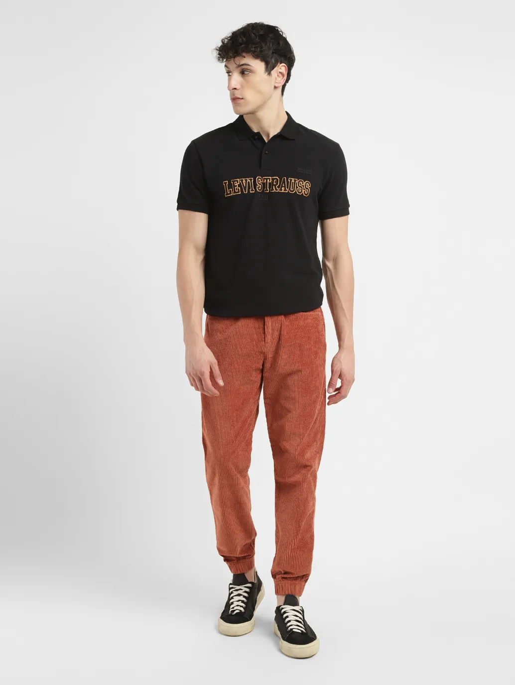 Men's Rust Regular Fit Joggers - Image 7