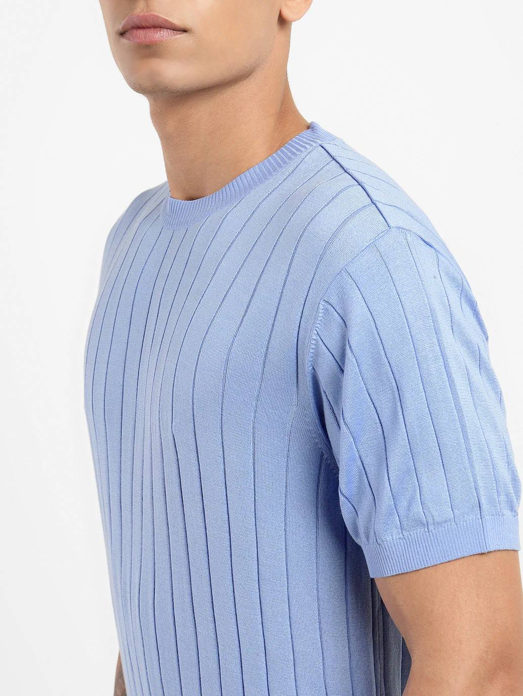 Men's Self Design Crew Neck T-shirt - Image 5