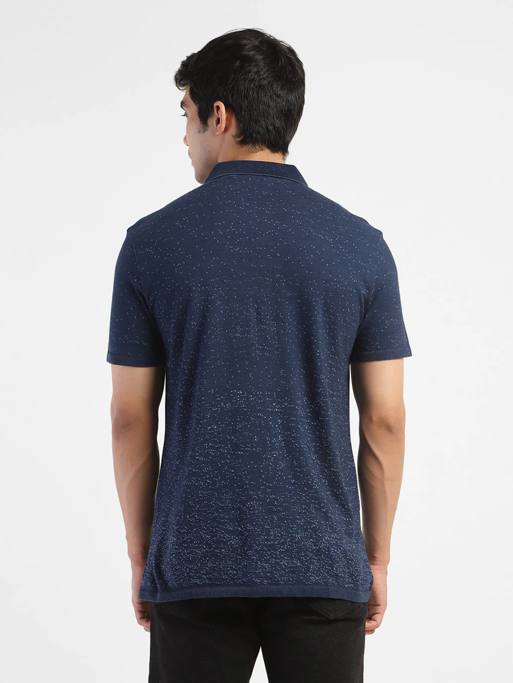 Men's Self Design Polo T-shirt - Image 3