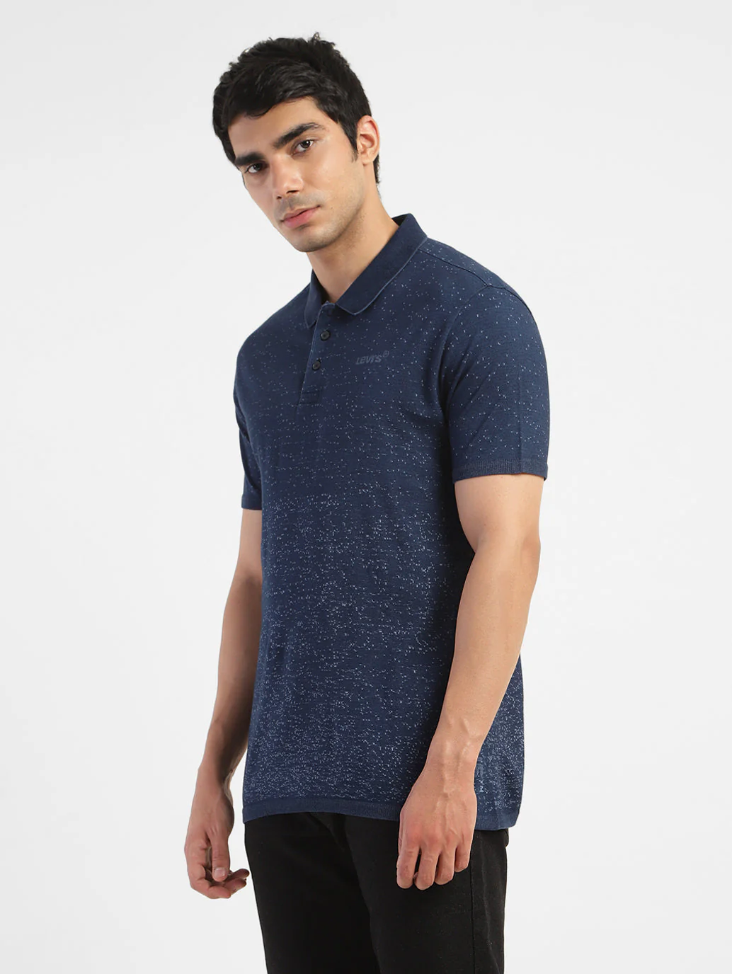 Men's Self Design Polo T-shirt - Image 4