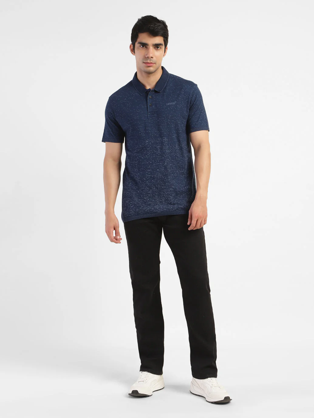 Men's Self Design Polo T-shirt - Image 5