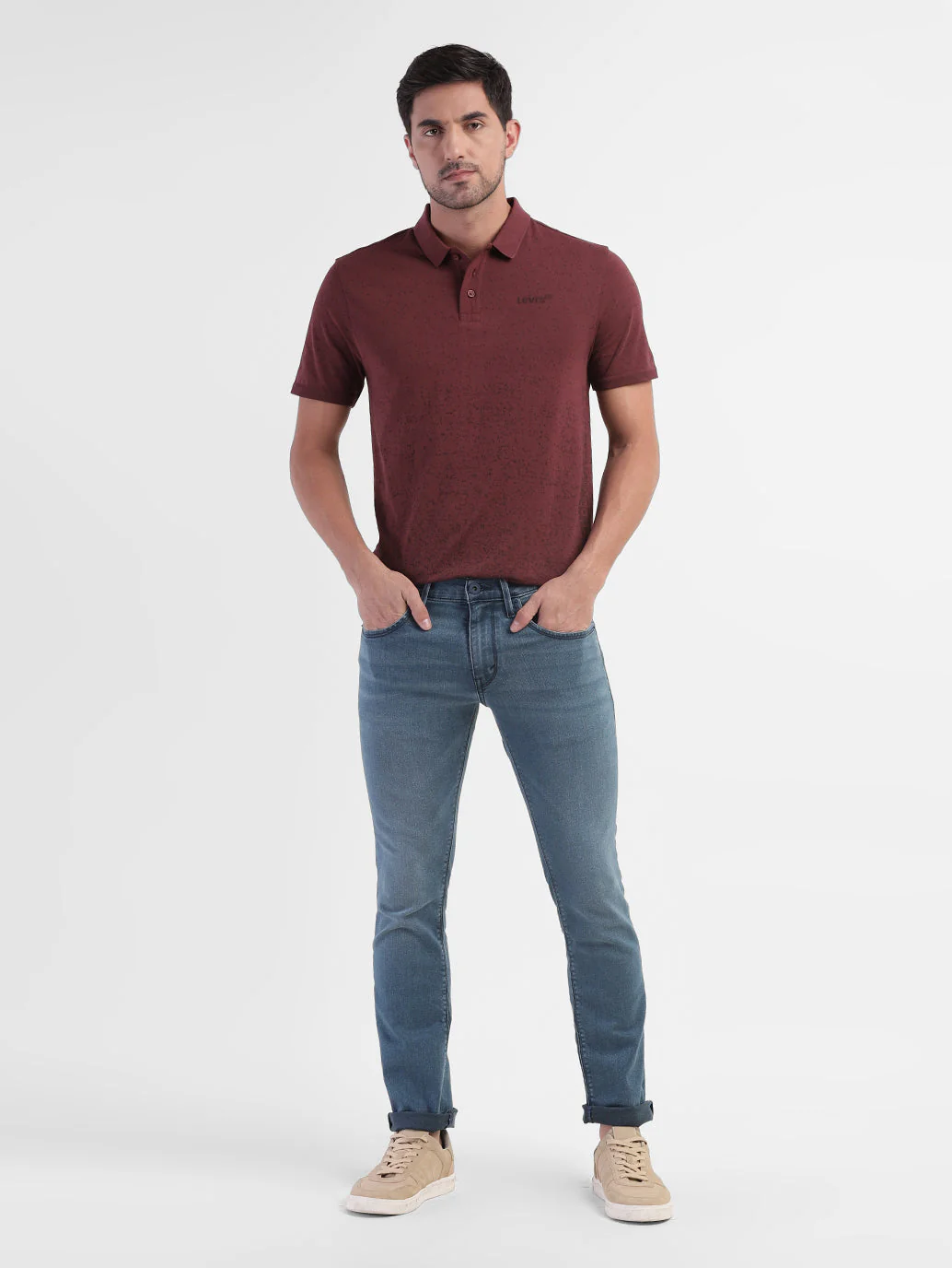 Men's Self Design Regular Fit T-shirt