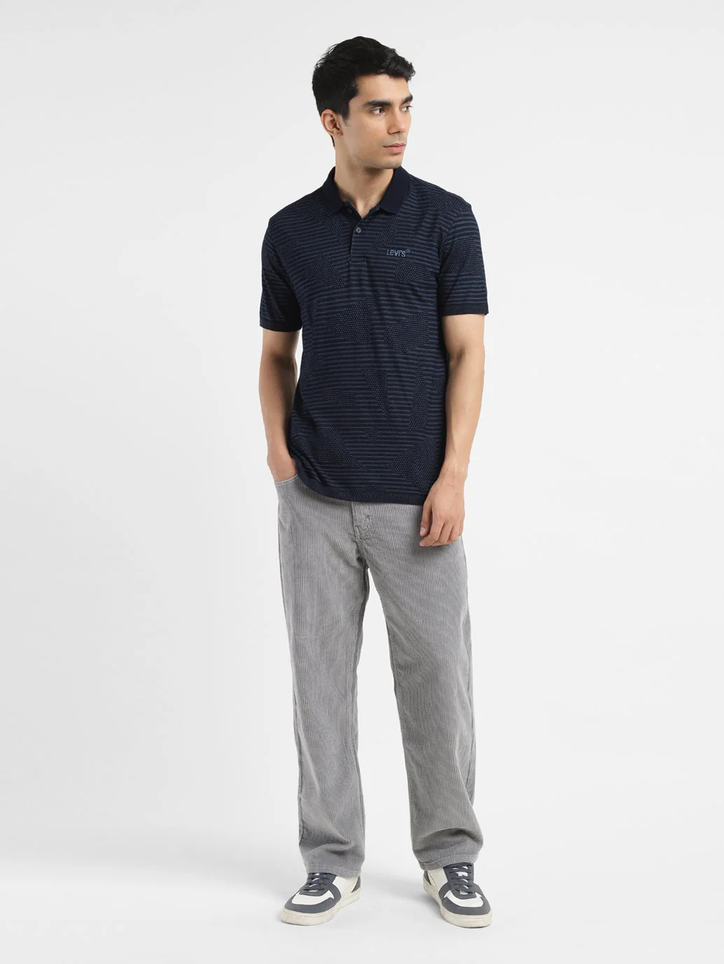 Men's Self Design Polo T shirt - Image 6