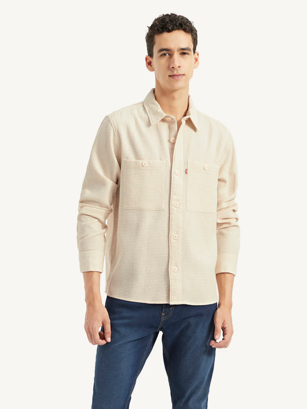 Men's Self Design Loose Fit Shirt - Image 2