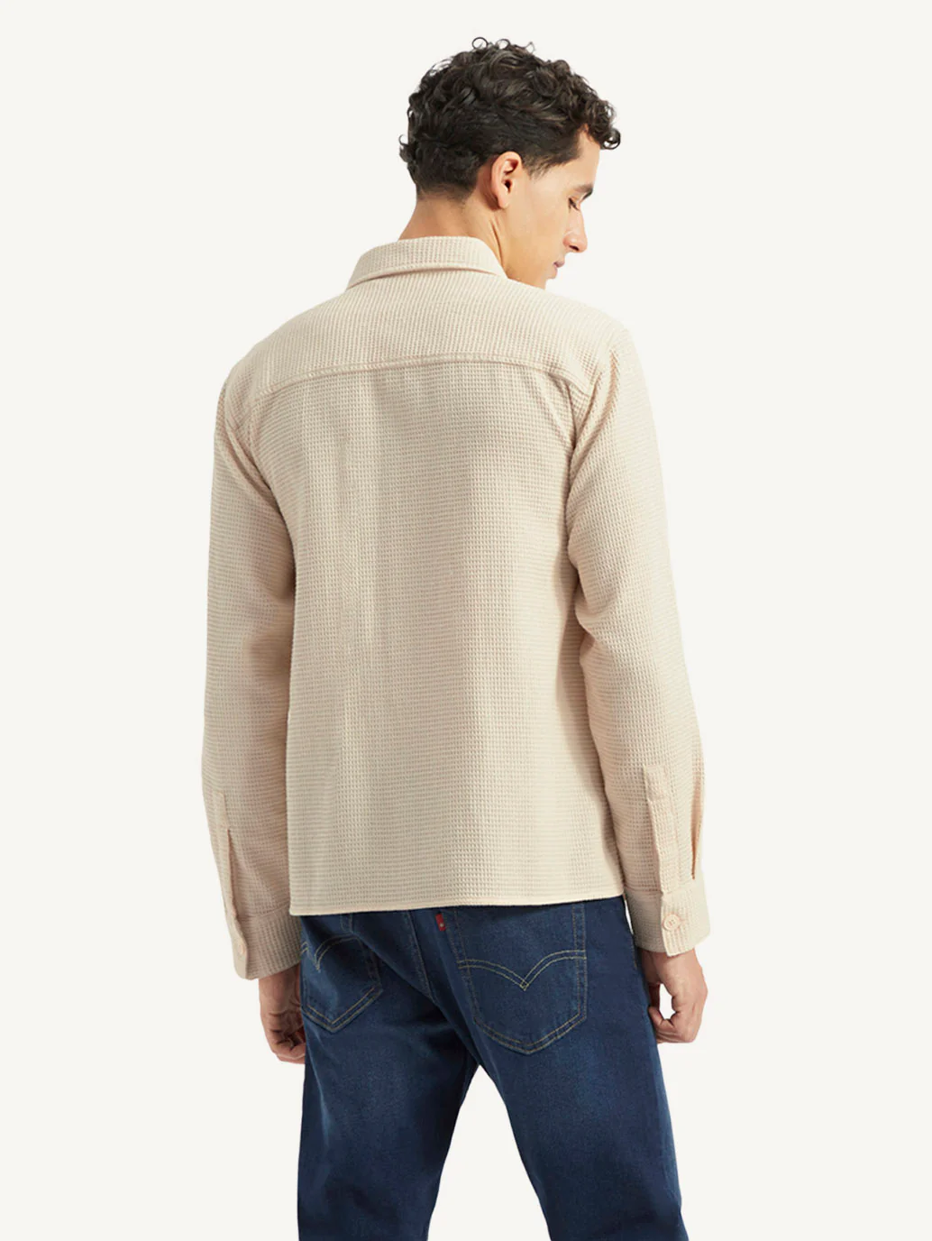 Men's Self Design Loose Fit Shirt - Image 3