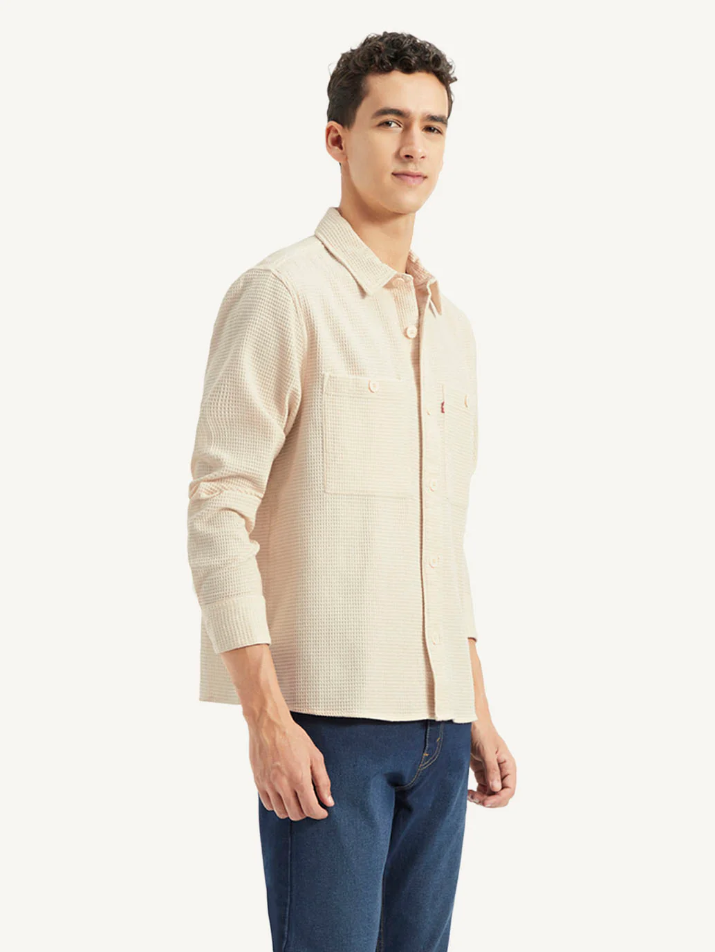 Men's Self Design Loose Fit Shirt - Image 5