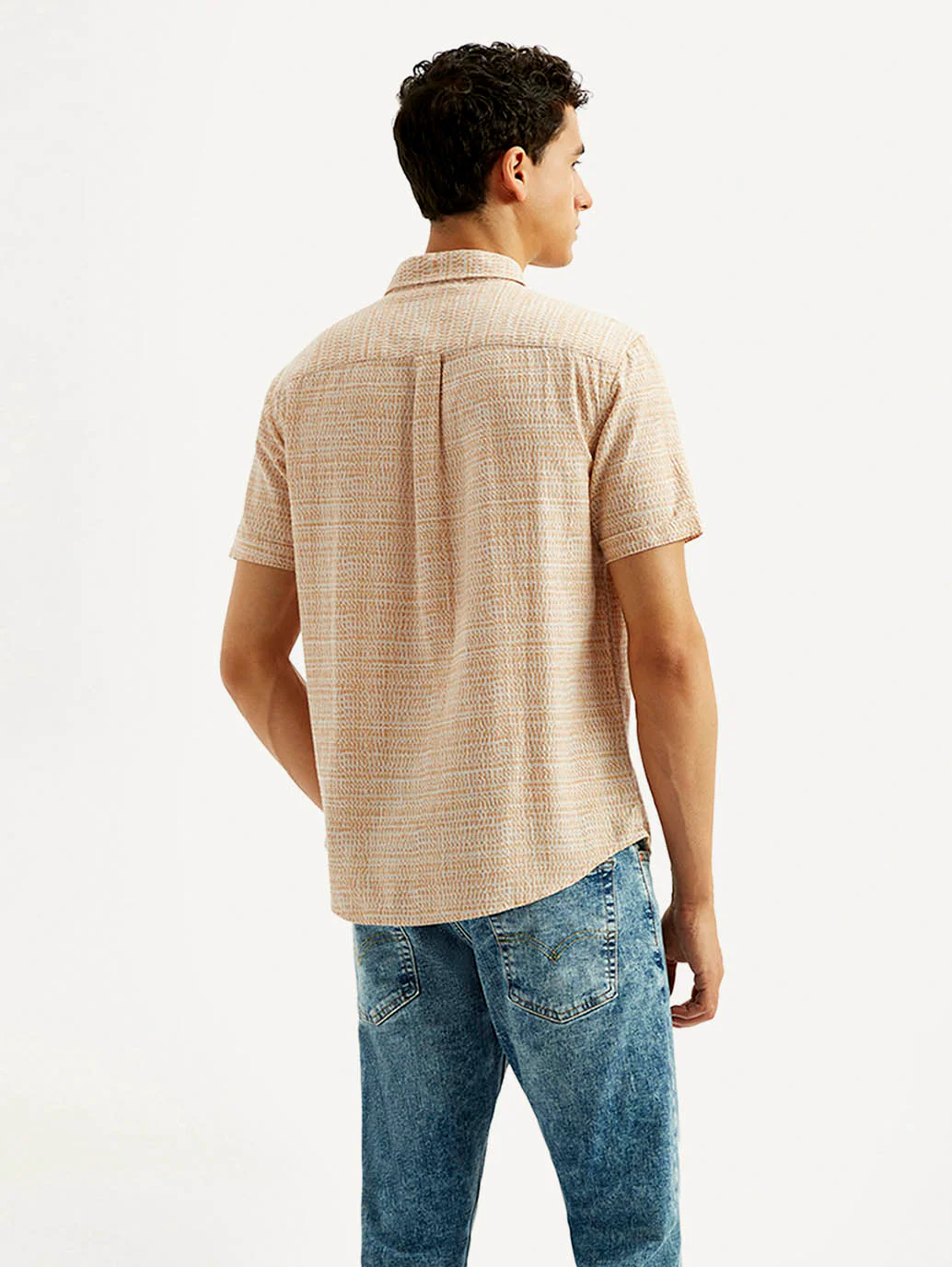 Men's Self Design Slim Fit Shirt - Image 2