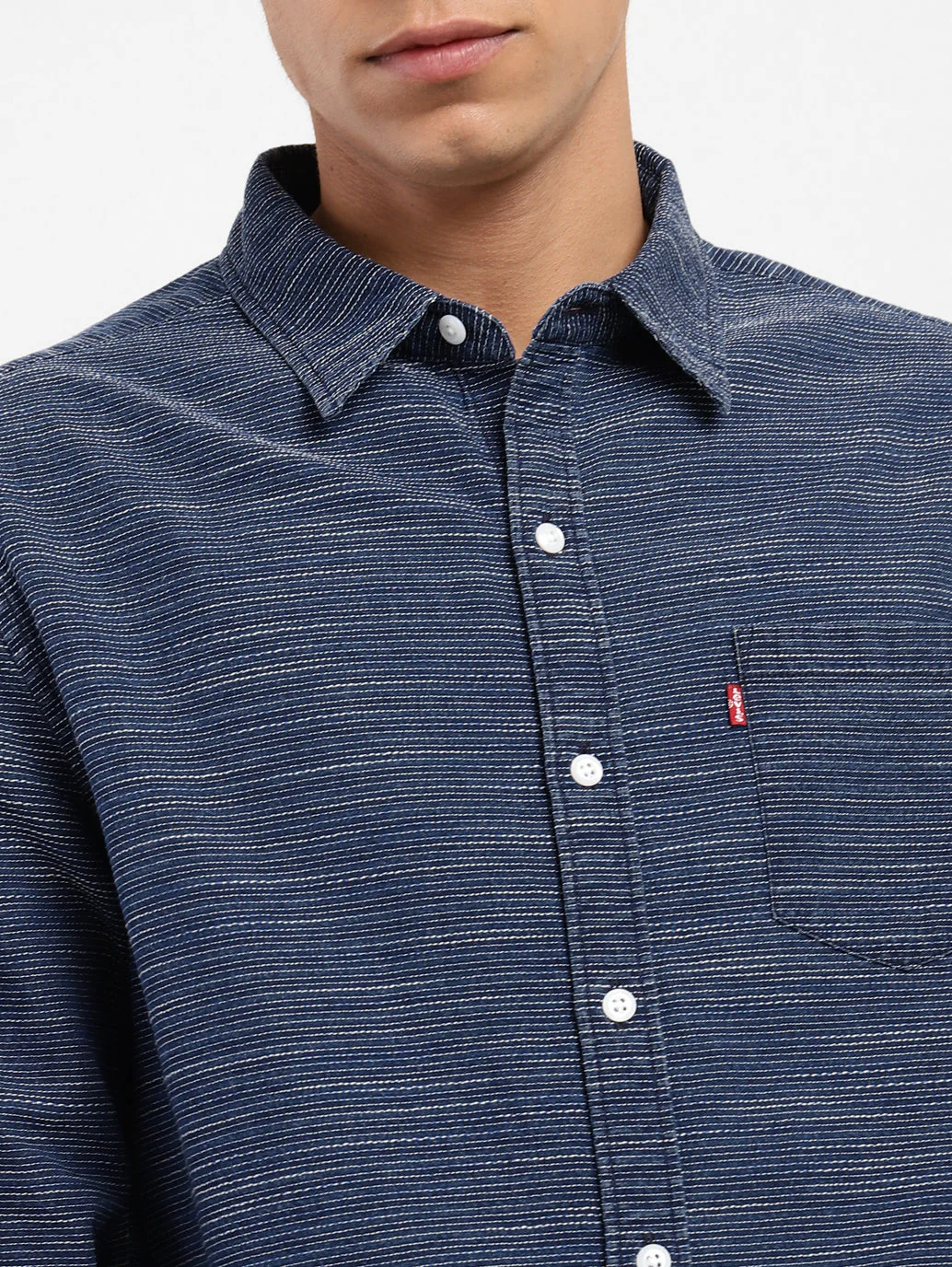 Men's Self Design Slim Fit Shirt - Image 5