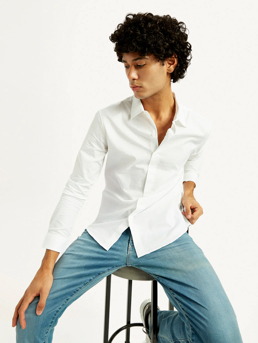 Men's Redloop Solid Slim Fit Shirt