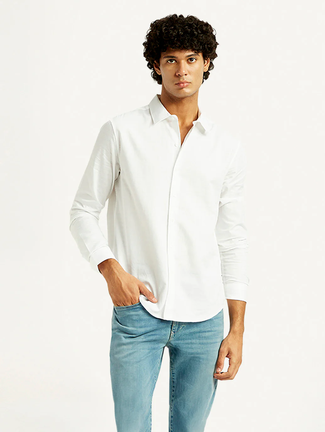 Men's Redloop Solid Slim Fit Shirt - Image 2