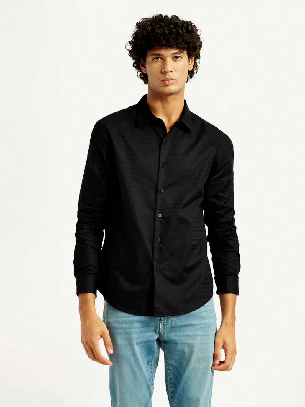 Men's Redloop Solid Slim Fit Shirt - Image 3