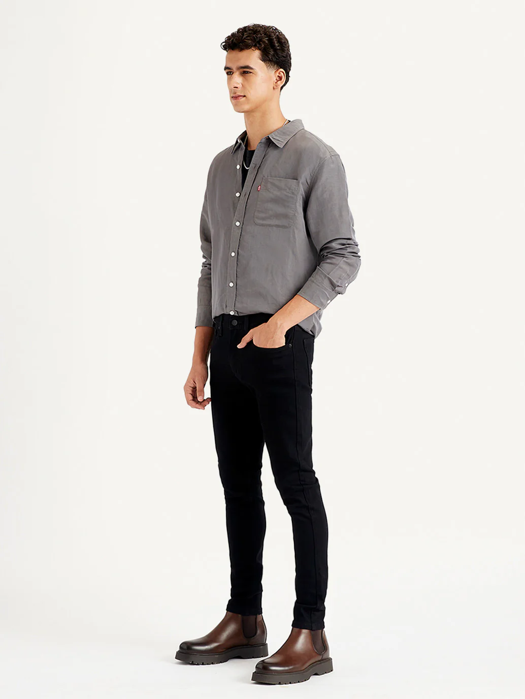 Men's 511 Black Slim Fit Mid Rise Jeans