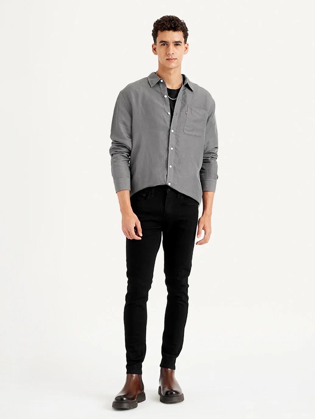 Men's 511 Black Slim Fit Mid Rise Jeans - Image 3