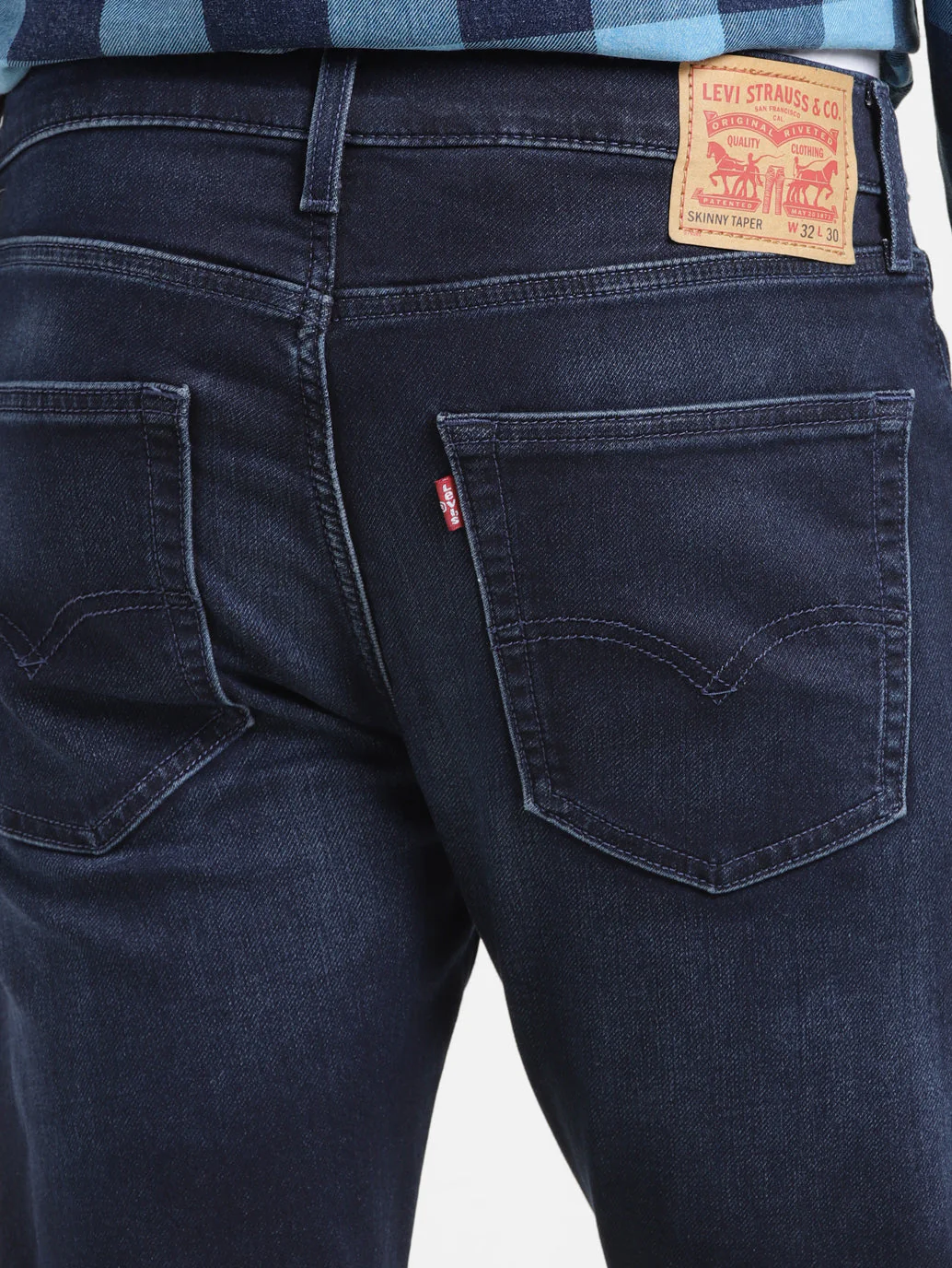 Men's Blue Skinny Fit Mid Rise Jeans - Image 6