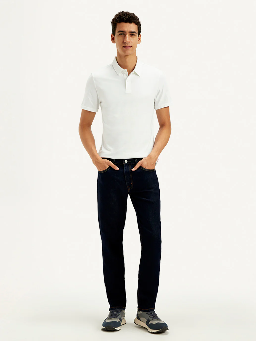Men's 511 Dark Indigo Slim Fit Mid Rise Jeans - Image 6