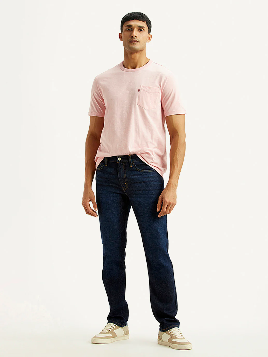 Men's 511 Navy Slim Fit Mid Rise Linen Jeans
