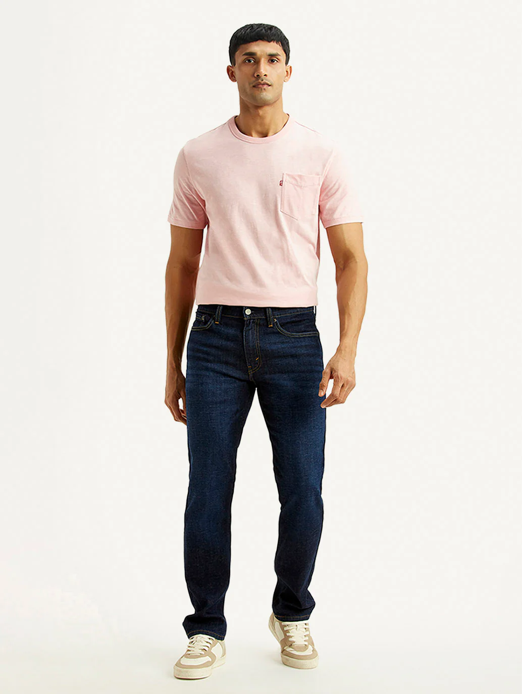 Men's 511 Navy Slim Fit Mid Rise Linen Jeans - Image 7