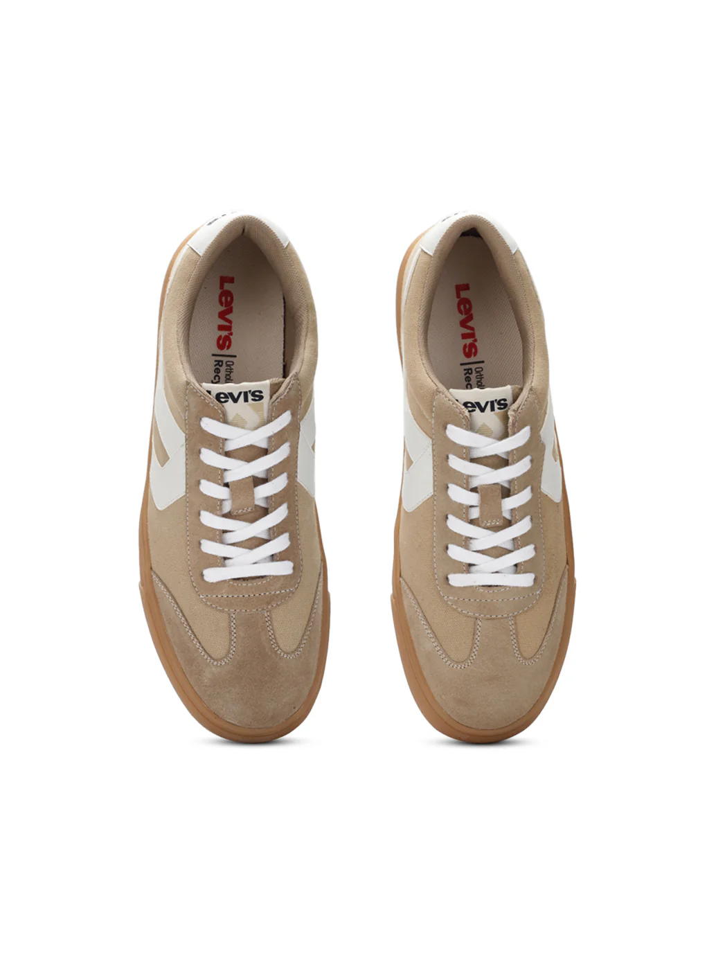 Men's Suede Beige Casual Shoes - Image 5