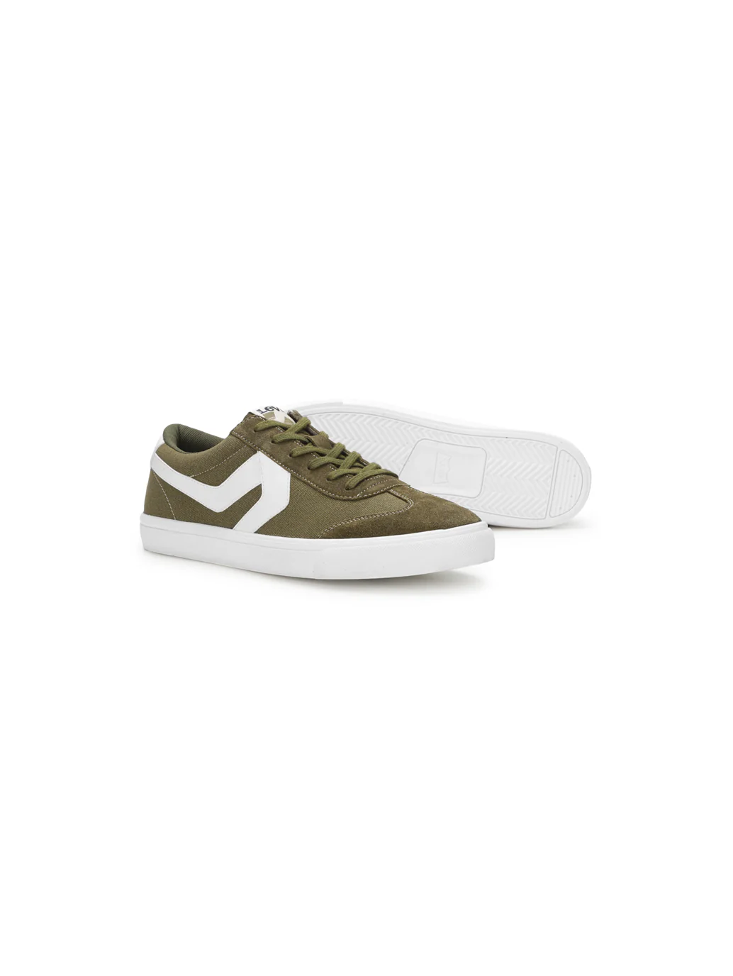 Men's Suede Olive Casual Shoes - Image 4