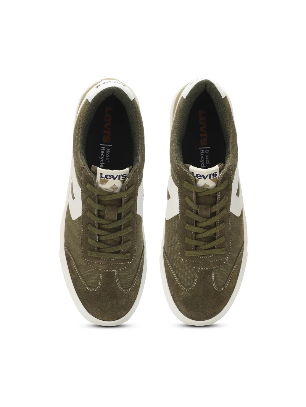 Men's Suede Olive Casual Shoes - Image 5