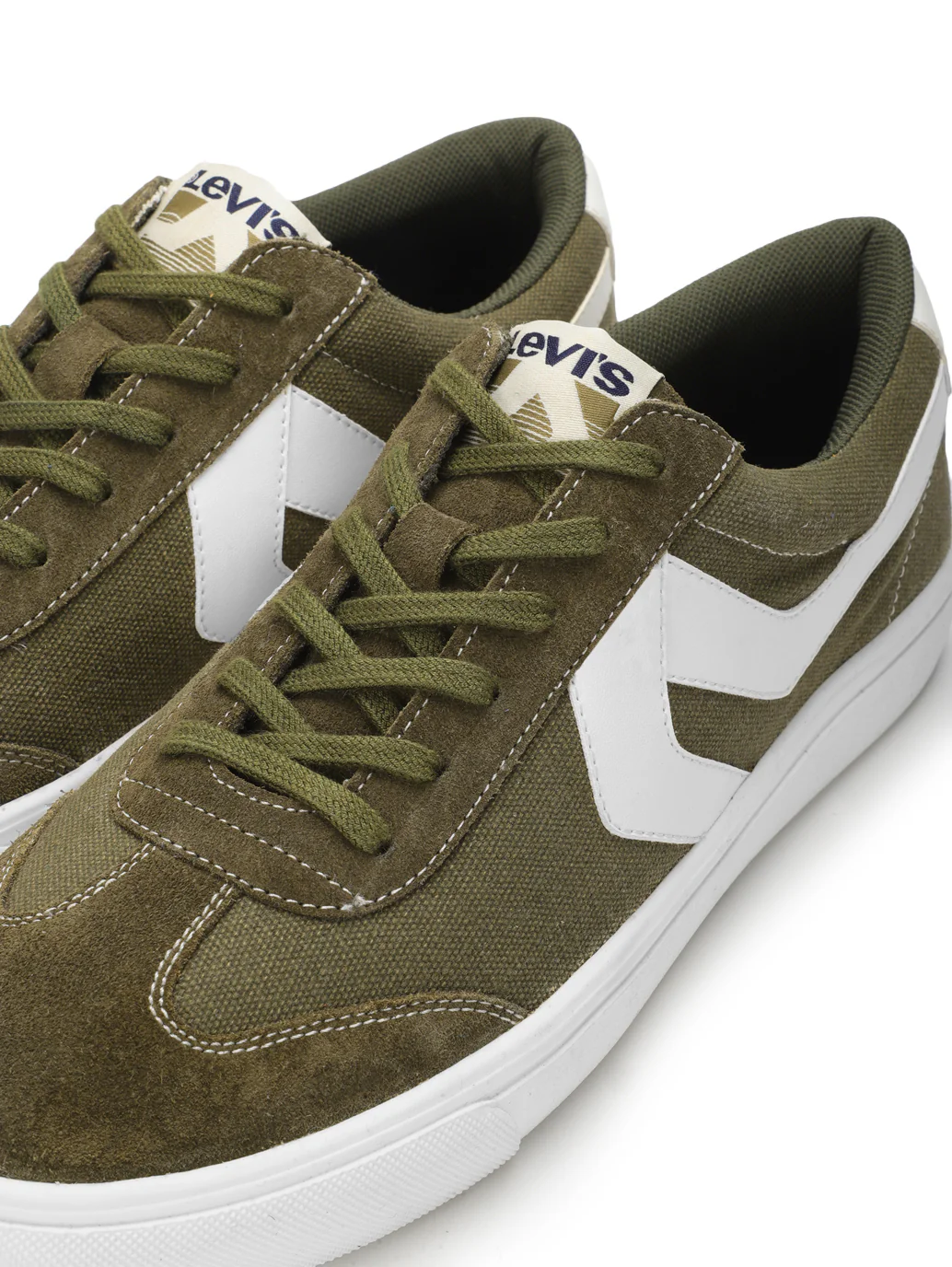 Men's Suede Olive Casual Shoes - Image 6