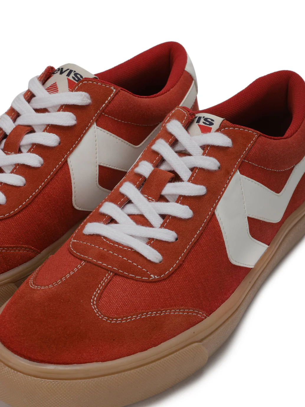 Men's Suede Red Casual Shoes - Image 6