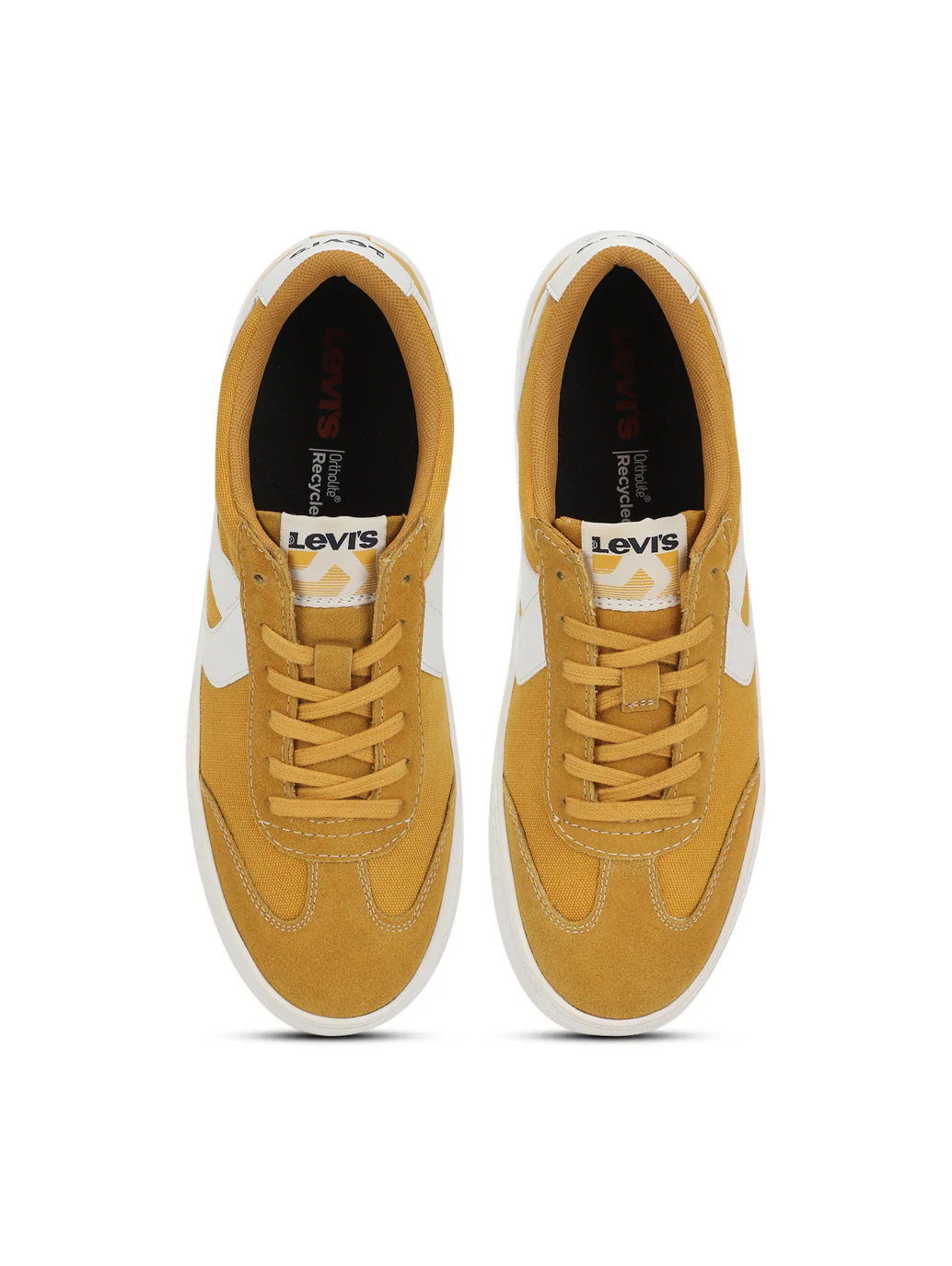 Men's Suede Yellow Casual Shoes - Image 2