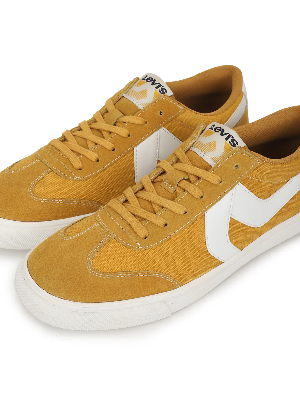 Men's Suede Yellow Casual Shoes - Image 3