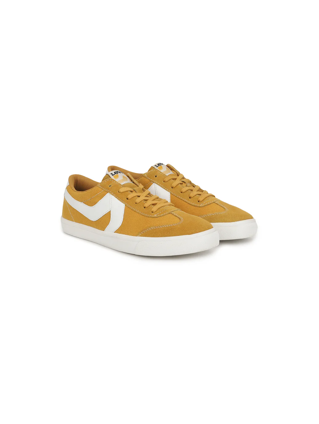 Men's Suede Yellow Casual Shoes - Image 4