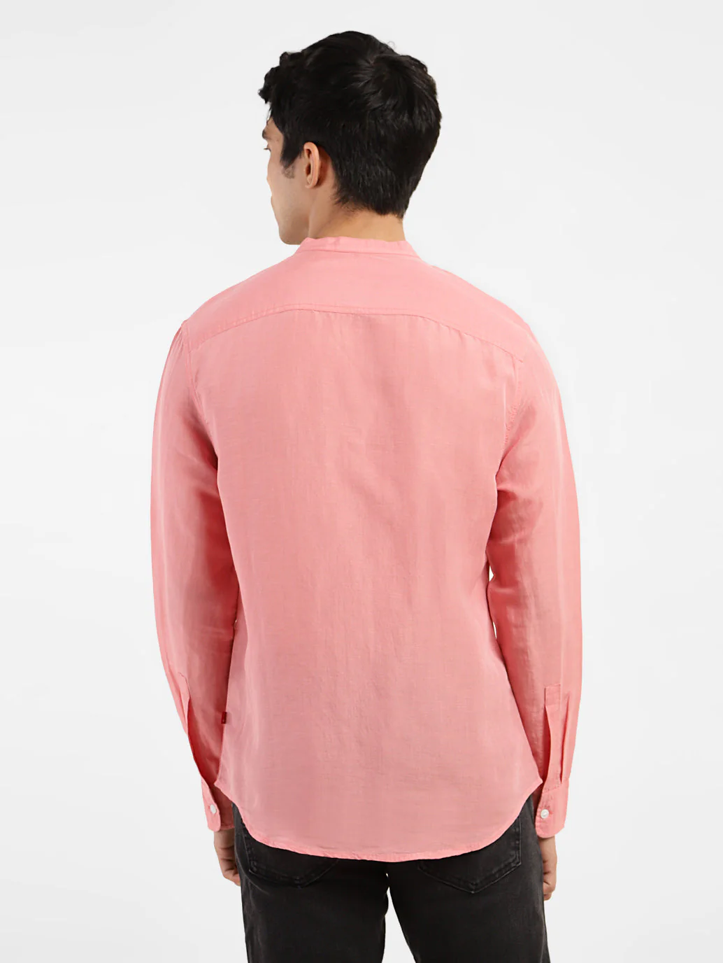 Men's Solid Slim Fit Linen Shirt - Image 3