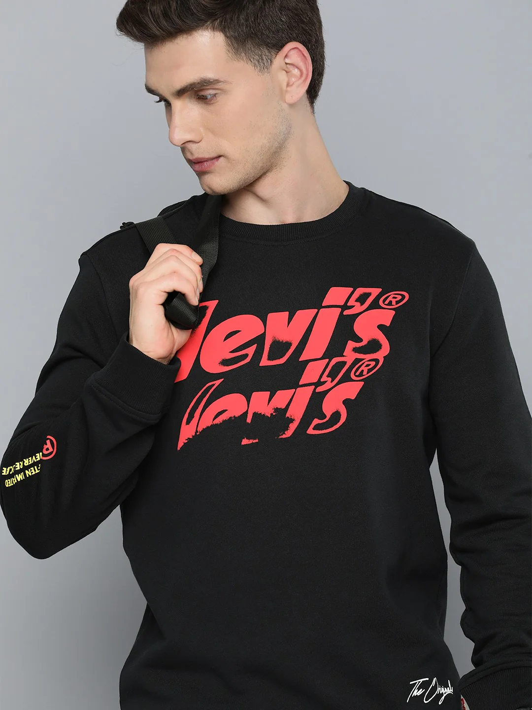 Men's Brand Logo Crew Neck Sweatshirt - Image 4