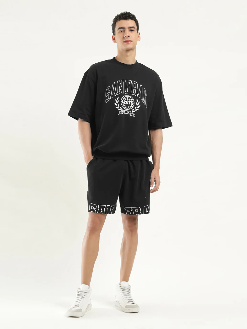 Men's Graphic Black Crew Neck T-shirt - Image 6
