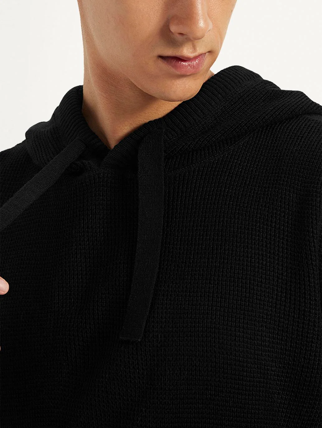 Men's Solid Hooded Sweater - Image 4