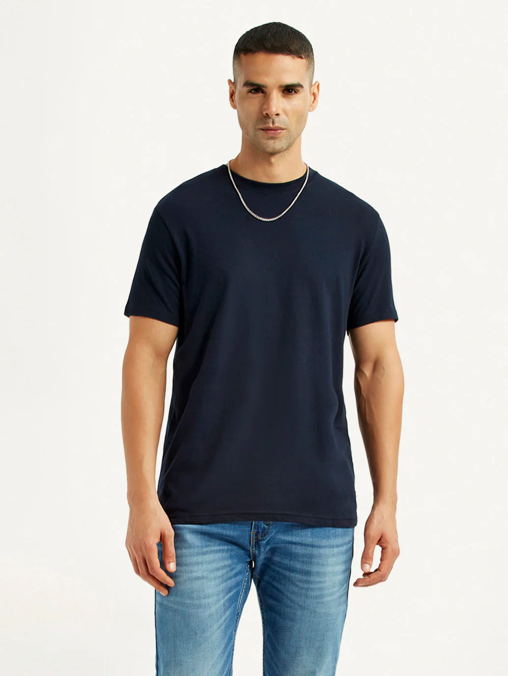 Men's Solid Black Slim Fit T-Shirt