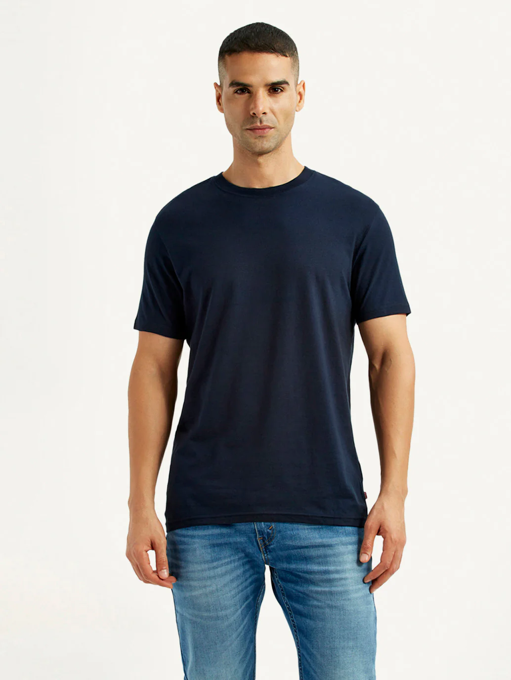 Men's Solid Black Slim Fit T-Shirt - Image 5