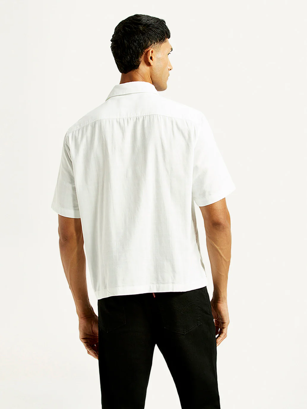 Men's Solid Boxy Fit Resort Collar Shirt - Image 2