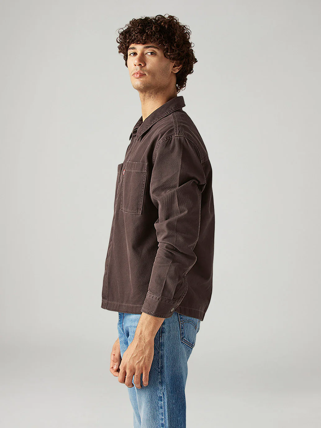 Men's Solid Boxy Fit Overdyed Shirt - Image 3
