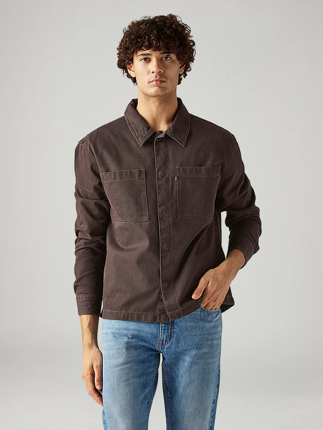 Men's Solid Boxy Fit Overdyed Shirt - Image 5