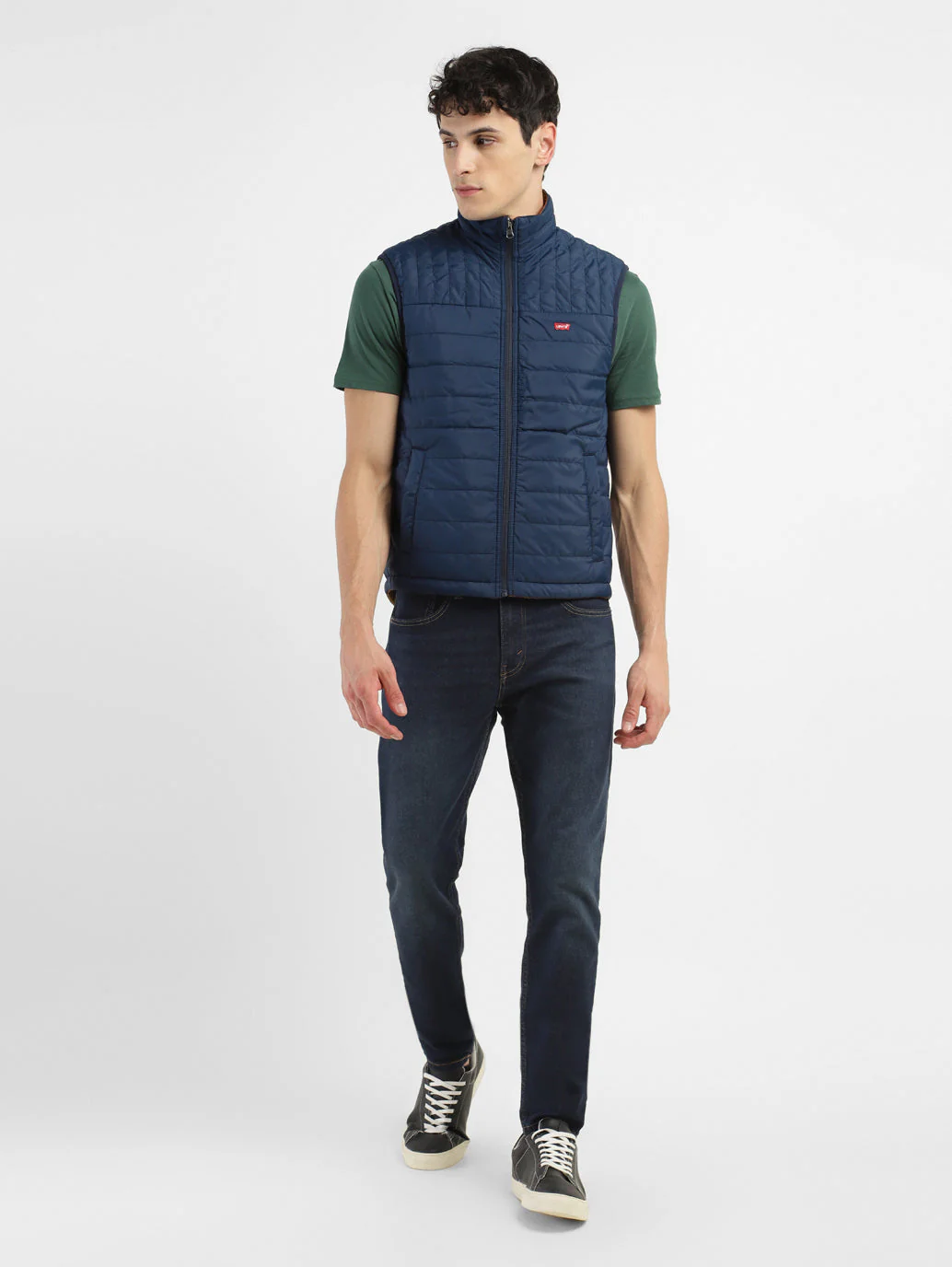 Men's Solid Brown Reversible Padded Jacket - Image 13
