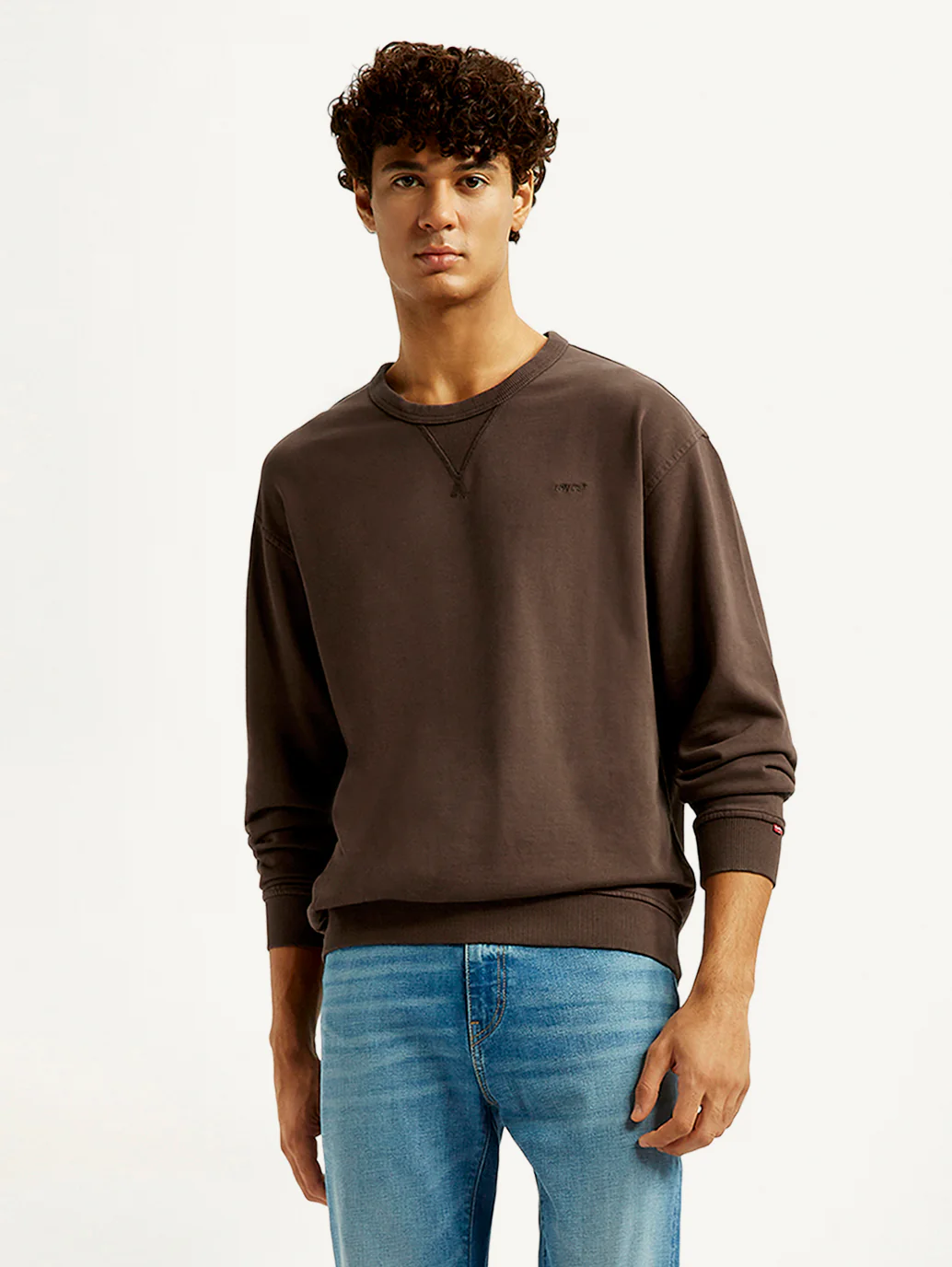Men's Solid Crew Neck Sweatshirt - Image 2