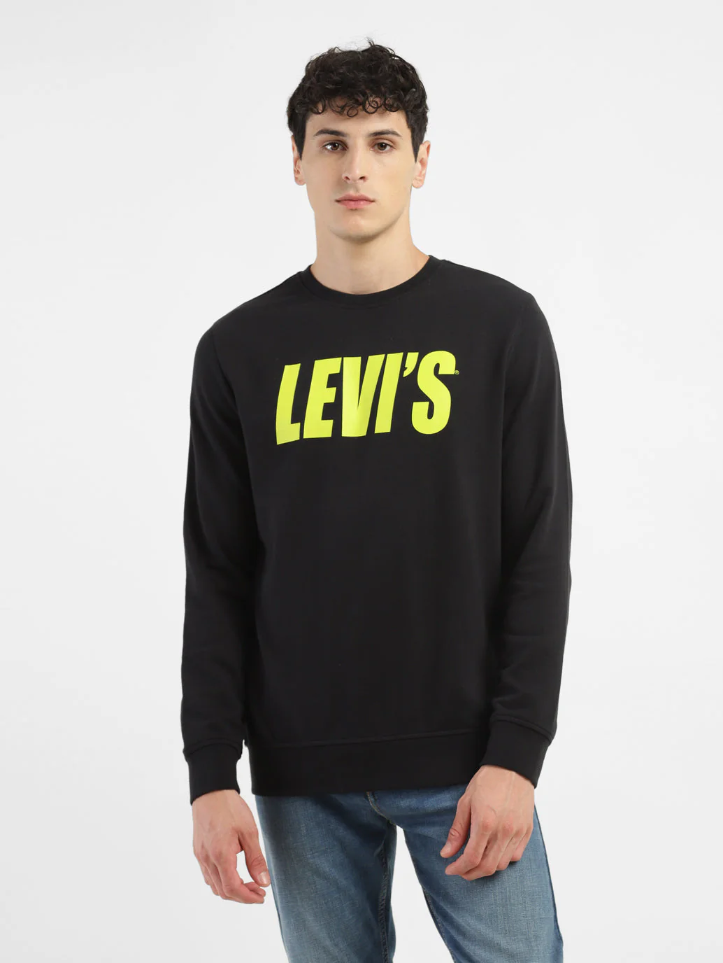 Men's Brand Logo Crew Neck Sweatshirt - Image 2