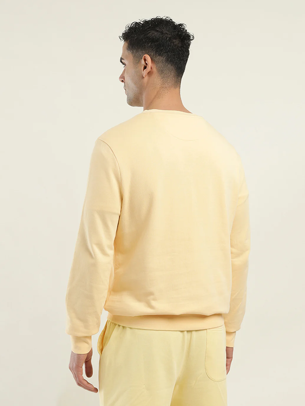 Men's Solid Crew Neck Sweatshirt - Image 5