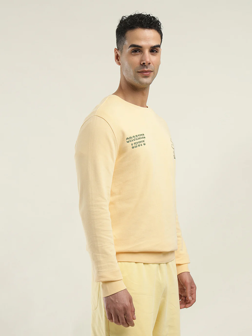 Men's Solid Crew Neck Sweatshirt - Image 6