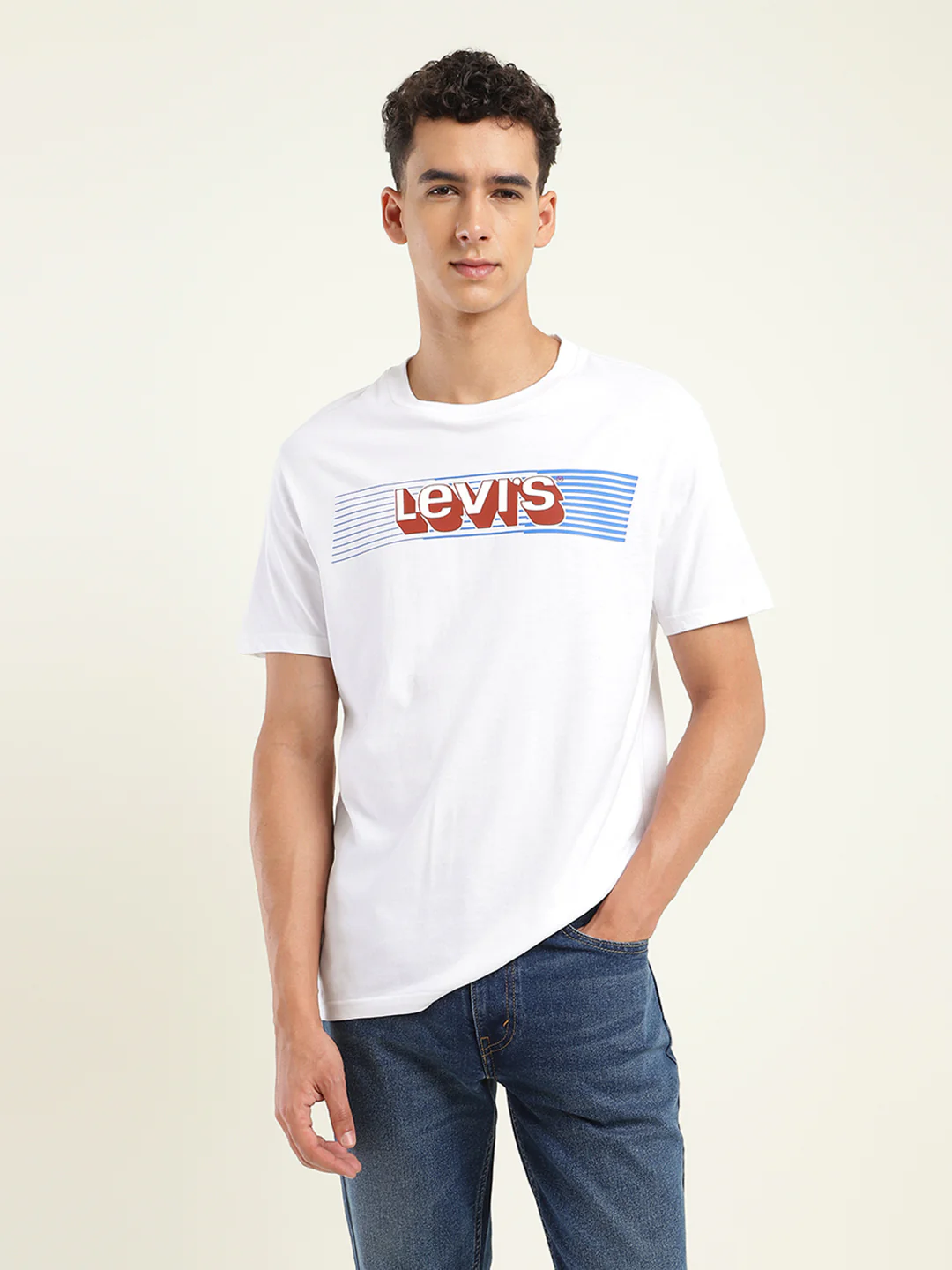 Men's Solid Crew Neck T-Shirt - Image 2