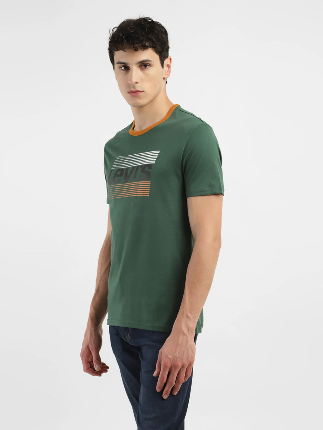 Men's Brand Logo Slim Fit T-shirt - Image 4